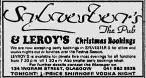 Sylversters ad 1982